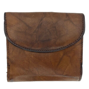 Pre-owned Genuine Leather Brown Wallet/Coin purse